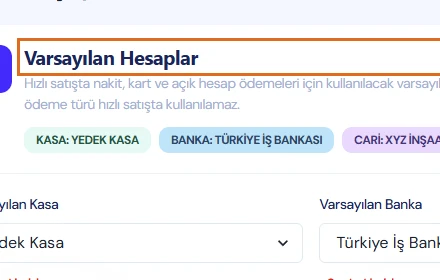 Hızlı Satış Ayarlarını Yapın